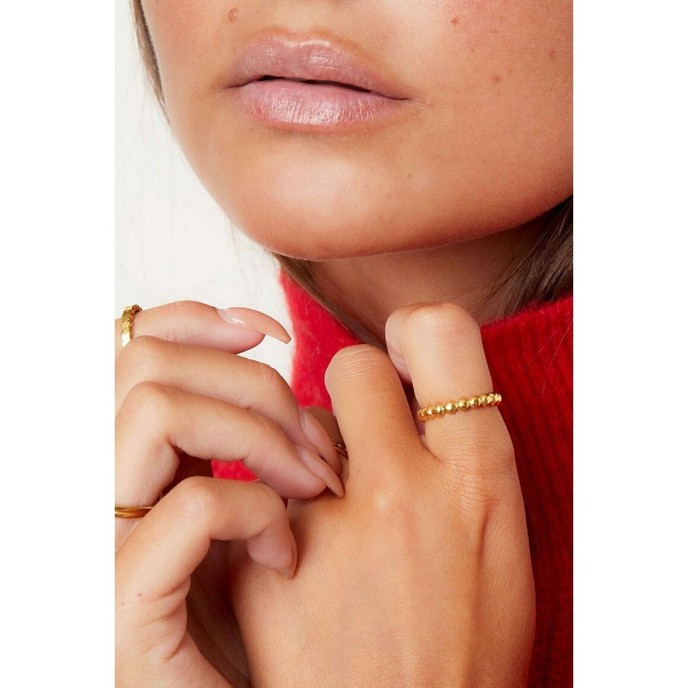 Ring "Runde Tropfen" in Silber verstellbar - myshop-ffm