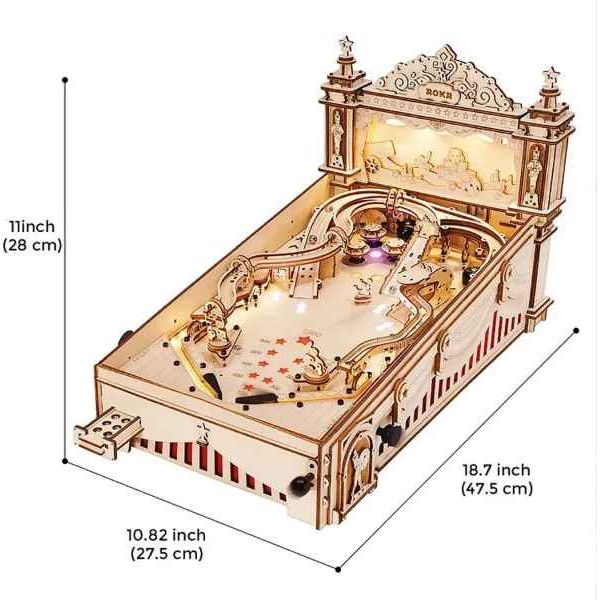 ROKR "3D Pinball Machine" - 3D-Holzmodell EG01 - myshop-ffm