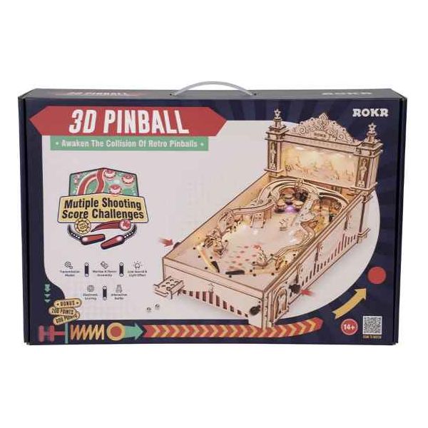 ROKR "3D Pinball Machine" - 3D-Holzmodell EG01 - myshop-ffm