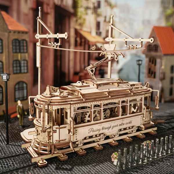 ROKR "Classic City Tram" Klassische Strassenbahn LK801 3D Holzmodell - myshop-ffm