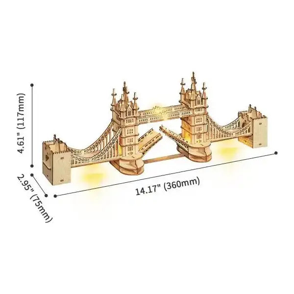 Rolife "Tower Bridge" Puzzle mit Lichtern TG412 - 3D Holzmodell - myshop-ffm