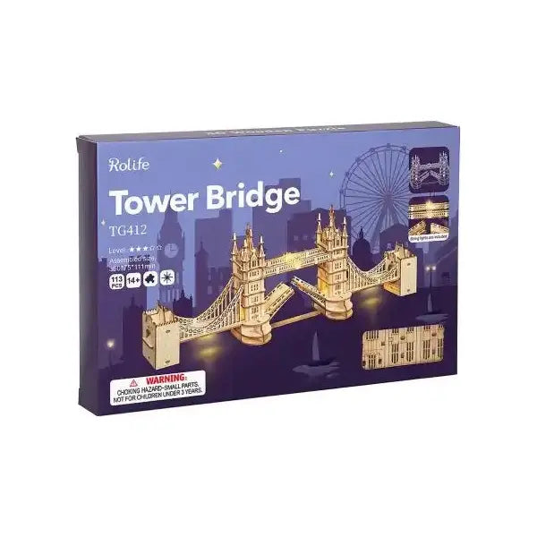 Rolife "Tower Bridge" Puzzle mit Lichtern TG412 - 3D Holzmodell - myshop-ffm