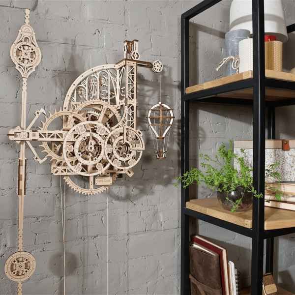 Ugears "Aero Wanduhr mit Pendel"  Mechanischer DIY 3D Modellbausatz - myshop-ffm