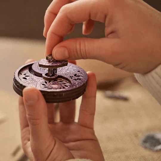 Unidragon Mandala "Die Übergreifende Gegensätze" in M, L, XL Klassisches Lege/Wand Puzzle aus Holz - myshop-ffm