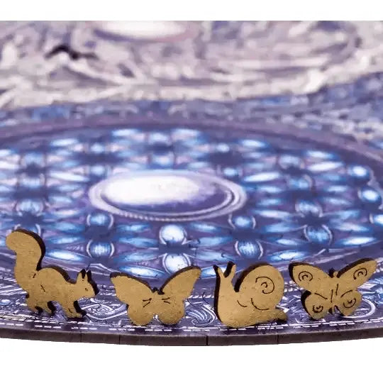 Unidragon Mandala "Die Übergreifende Gegensätze" in M, L, XL Klassisches Lege/Wand Puzzle aus Holz - myshop-ffm