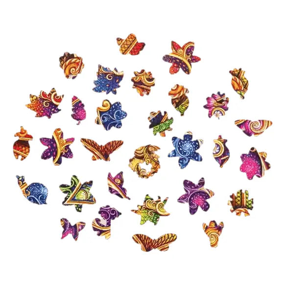 Unidragon Mandala "Der Unerschöpflicher Wohlstand" in M, L, XL Klassisches Lege/Wand Puzzle aus Holz - myshop-ffm