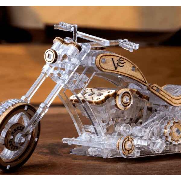 Veter Models"Chopper V1" Mechanische 3D DIY Modelle aus Holz  aus Holz - myshop-ffm