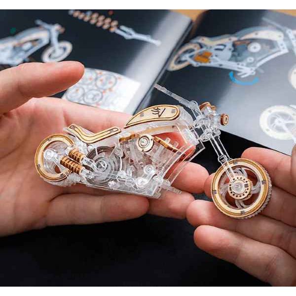 Veter Models"Chopper V1" Mechanische 3D DIY Modelle aus Holz  aus Holz - myshop-ffm