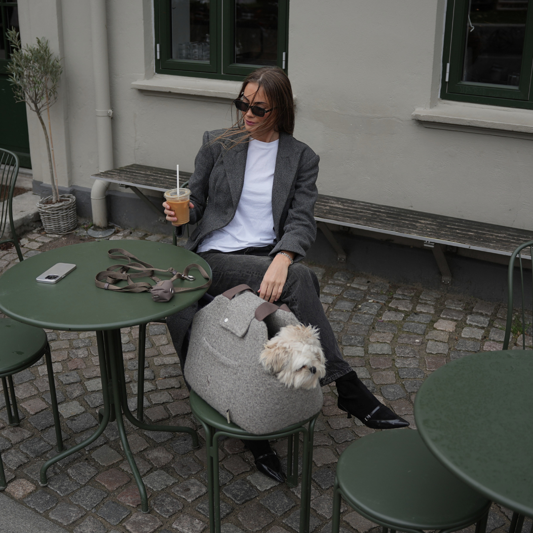Staey „Curl“ Hundetragetasche | Taupe