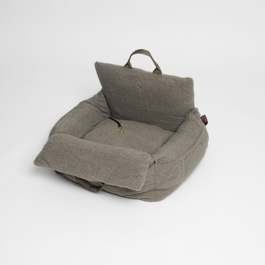 Staey „Lara“ Hund Autositz Teddy | 3-in-1 Hundebett