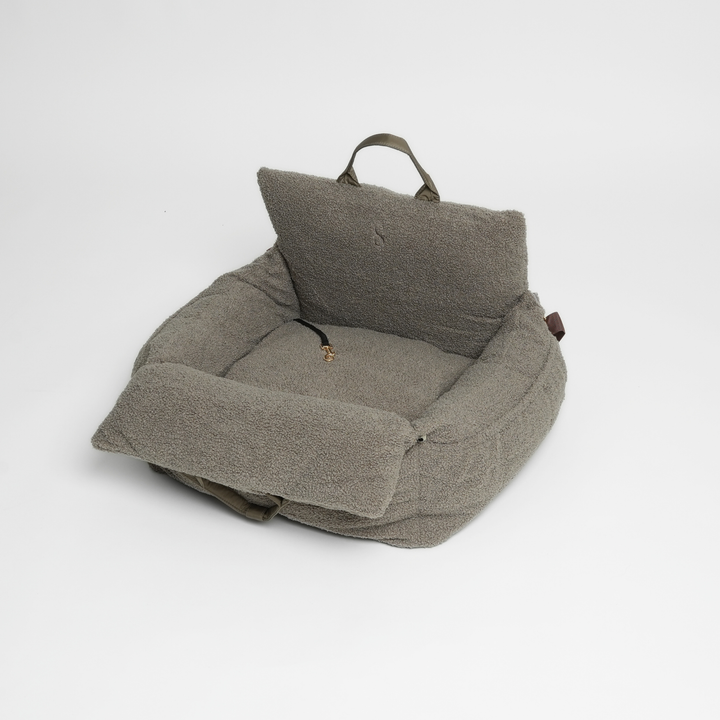 Staey „Lara“ Hund Autositz Teddy | 3-in-1 Hundebett