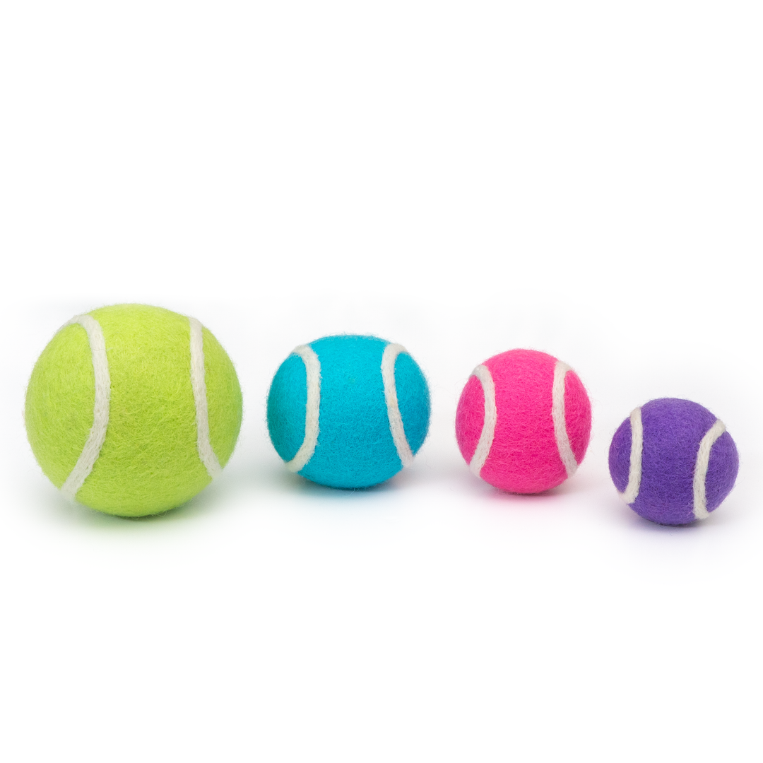 Friendsheep – Tennis-Wollball Spielzeug (2er-Set) – Türkis & Grün