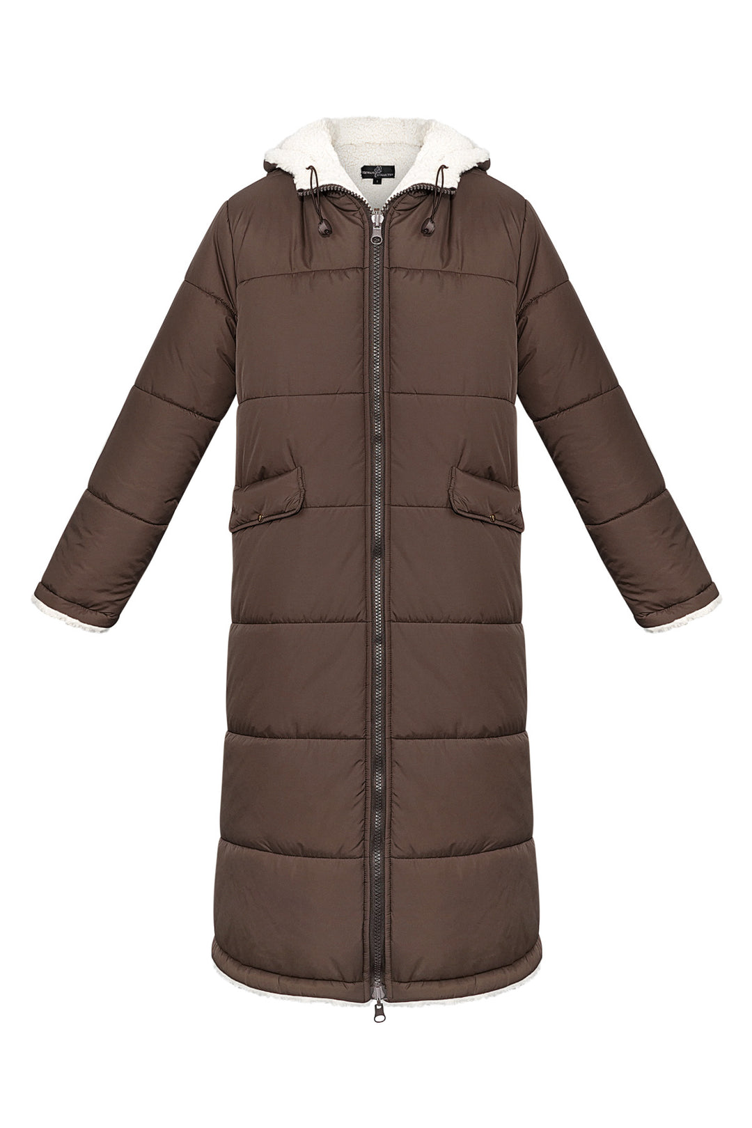 Damen Lange  Wintermantel Winterjacke Wärmejacke mit Kapuze