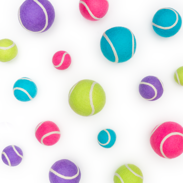 Friendsheep – Tennis-Wollball Spielzeug (2er-Set) – Türkis & Grün