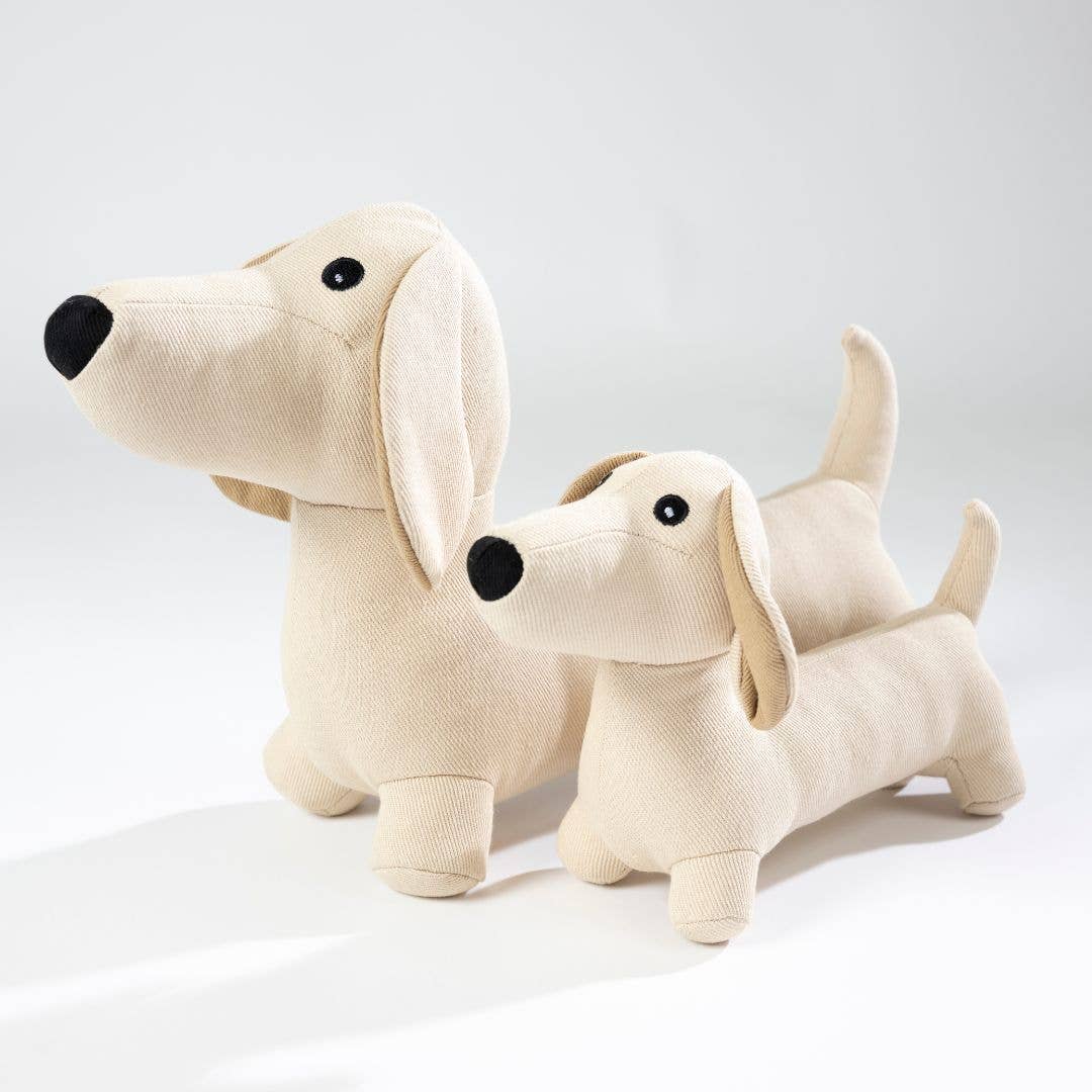 Hundespielzeug „Dackel Pepe“ | 2 Größen | Denim-Style