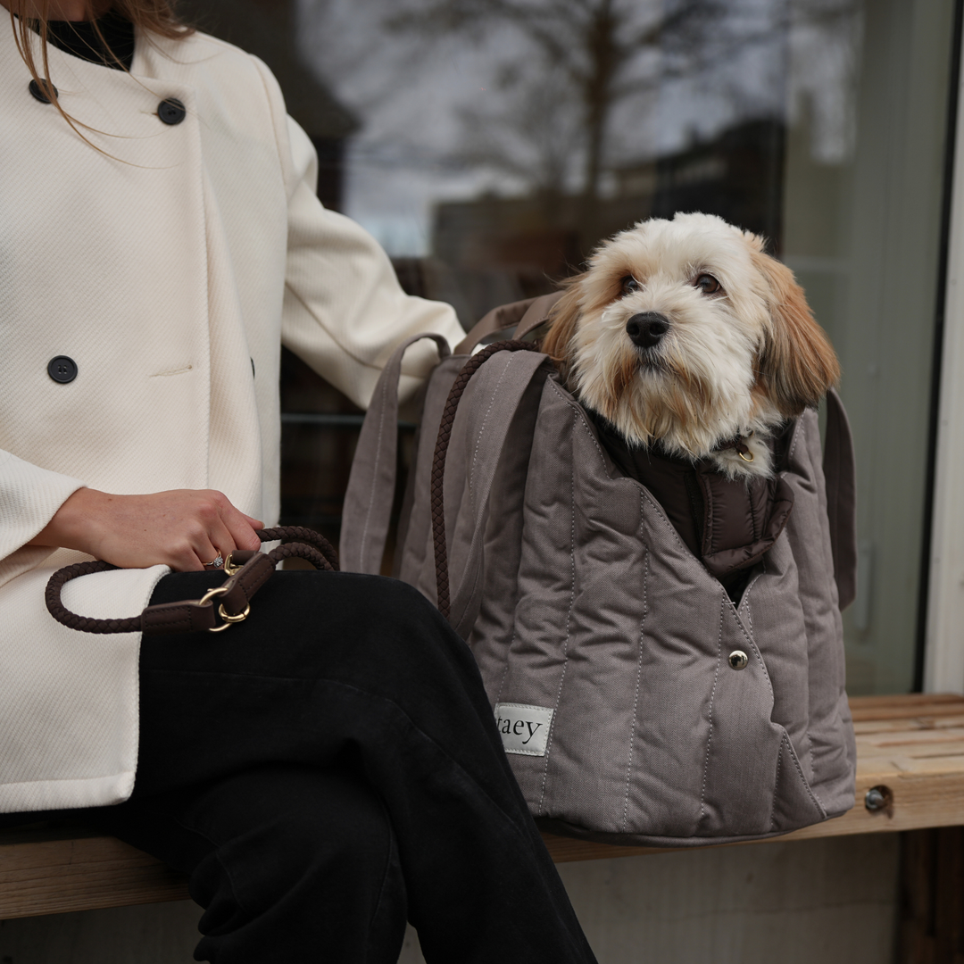 Staey „Elva“ Hundetragetasche | Taupe