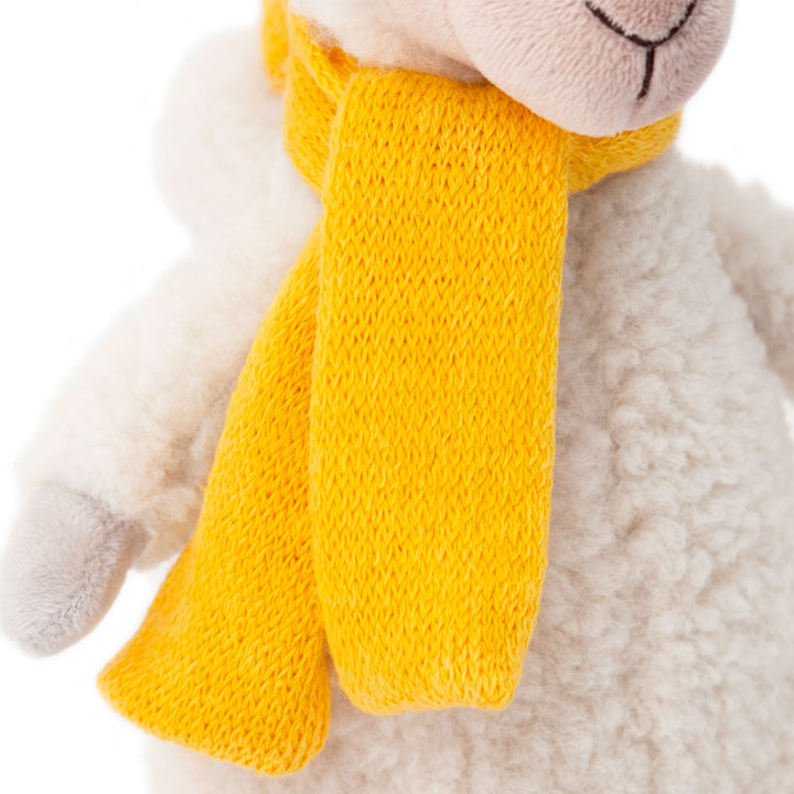 Kuscheltier Schaf Nicky mit gelber Mütze 20 cm
