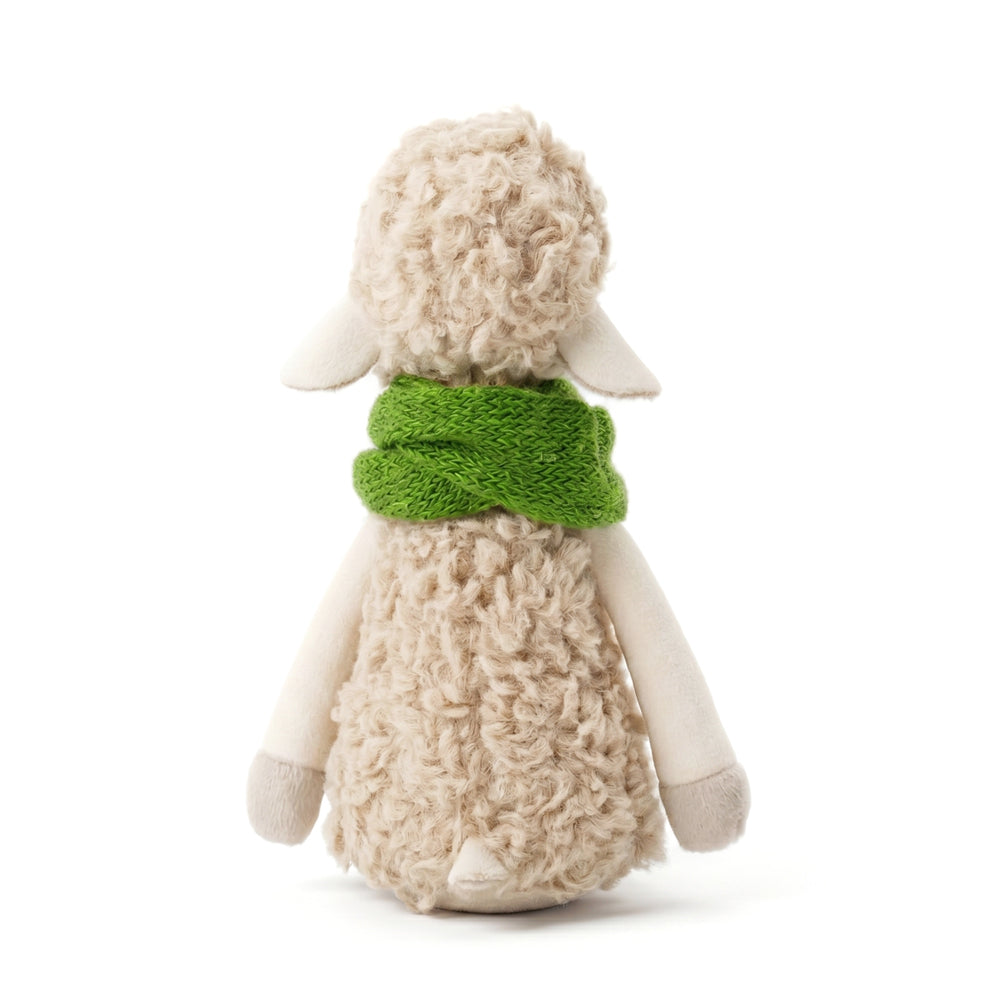 Kuscheltier Schaf Bibi mit grünem Loop 16 cm