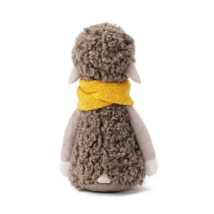 Kuscheltier Schaf Bibi mit gelbem Loop 16 cm