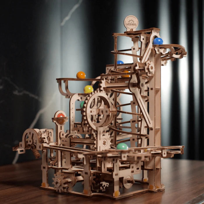 Ugears "Marble Run Spiral Hoist" Murmelbahn mit Spiralaufzug DIY