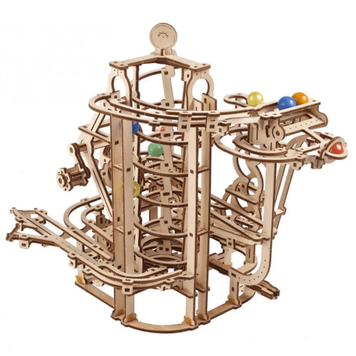 Ugears "Marble Run Spiral Hoist" Murmelbahn mit Spiralaufzug DIY