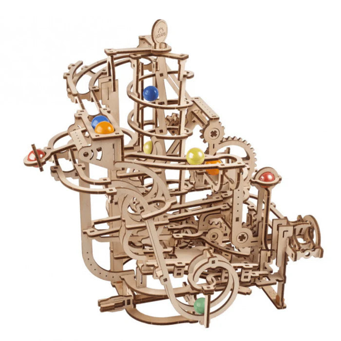 Ugears "Marble Run Spiral Hoist" Murmelbahn mit Spiralaufzug DIY