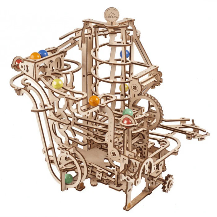 Ugears "Marble Run Spiral Hoist" Murmelbahn mit Spiralaufzug DIY