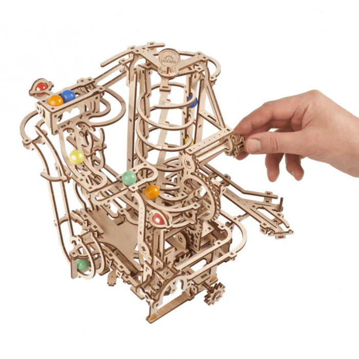 Ugears "Marble Run Spiral Hoist" Murmelbahn mit Spiralaufzug DIY