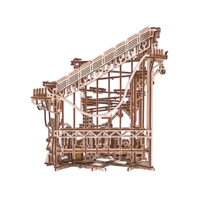 WoodTrick "Spiral Marble Run" Elektrische Murmelbahn DIY Modellbausatz