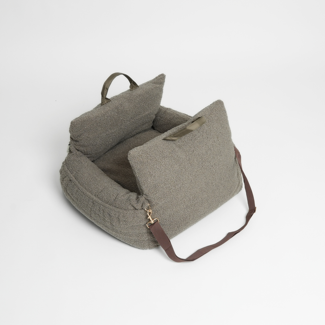 Staey „Lara“ Hund Autositz Teddy | 3-in-1 Hundebett