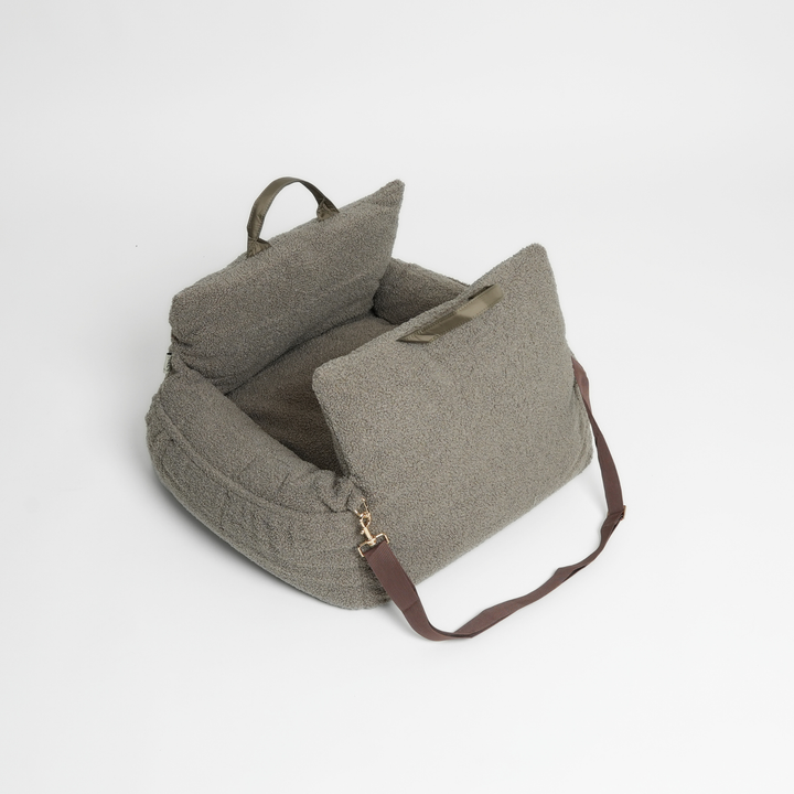 Staey „Lara“ Hund Autositz Teddy | 3-in-1 Hundebett