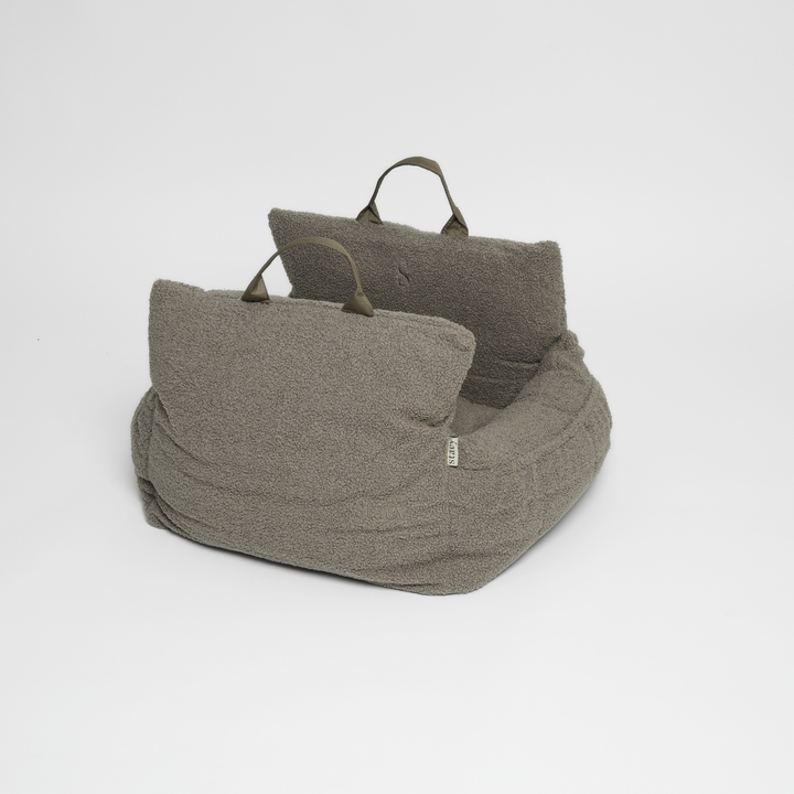 Staey „Lara“ Hund Autositz Teddy | 3-in-1 Hundebett
