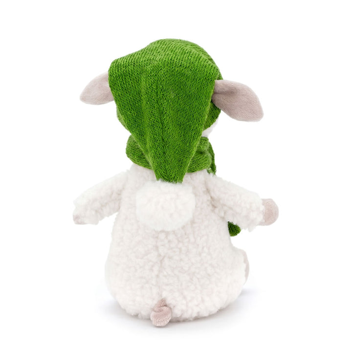 Kuscheltier Schaf Nicky mit grüner Mütze 20 cm