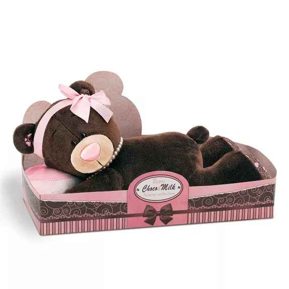 Plüsch und Stofftier "Milch schlafender Teddybär" Bears Choco & Milk 30 cm - myshop-ffm