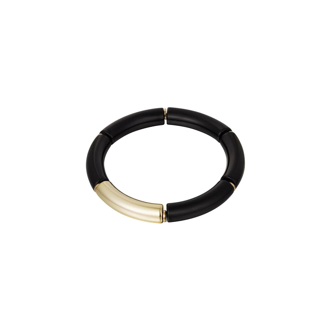 Armband "Schlaucharmband" in Schwarz & Gold - myshop-ffm