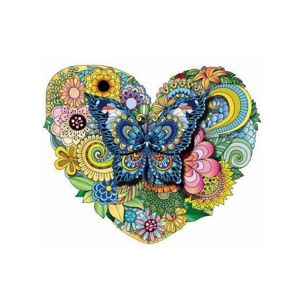 Mandala "The Butterfly" 2D Lege Puzzle Klassisches Puzzle Holz Puzzle - myshop-ffm