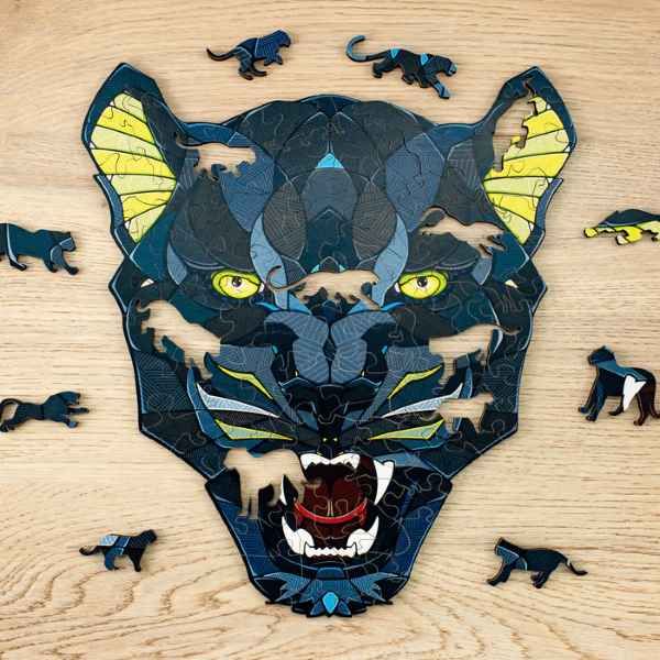 "Panther" 2D Lege Puzzle Klassisches Puzzle Holz Puzzle - myshop-ffm