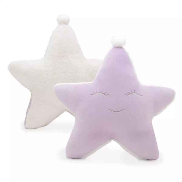 Plüsch Kuschelkissen "Lucky Star" 55x34x14 cm Baby Kinder Kissen - myshop-ffm