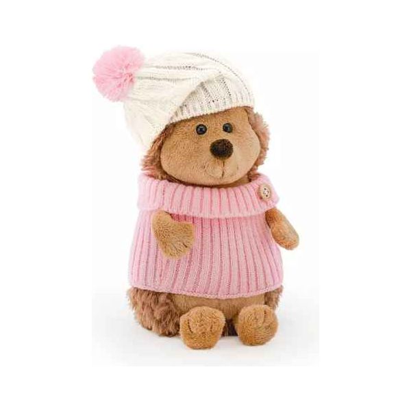 Plüsch und Stofftier "Fluffy der Igel mit Mütze weiß/rosa " Life Collection 18 cm - myshop-ffm