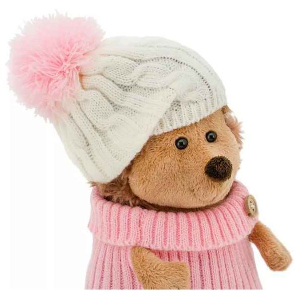 Plüsch und Stofftier "Fluffy der Igel mit Mütze weiß/rosa " Life Collection 18 cm - myshop-ffm