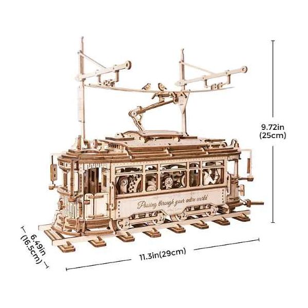 Schwerer LKW,  ROKR,  Robotime,  Lokomotive,  Heavy Truck,  Fahrzeuge,  CityTram,  3D Puzzles,  308 Teile