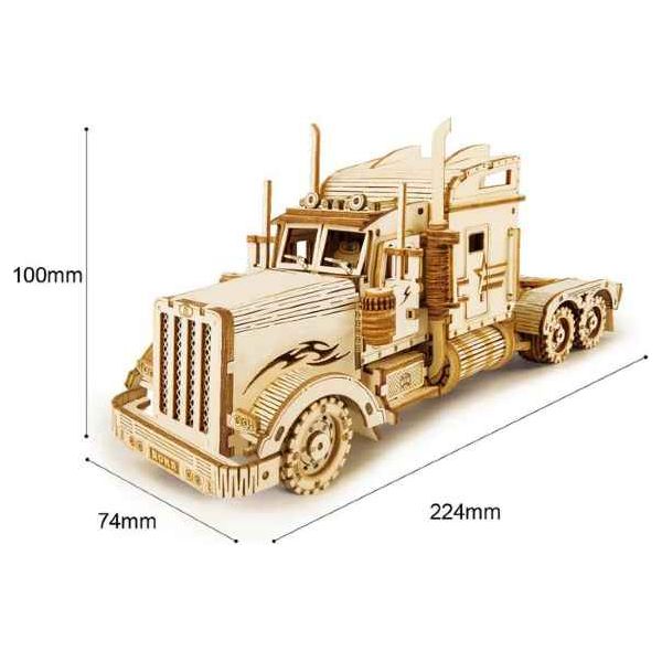 Schwerer LKW,  ROKR,  Robotime,  Lokomotive,  Heavy Truck,  Fahrzeuge,  3D Puzzles,  308 Teile