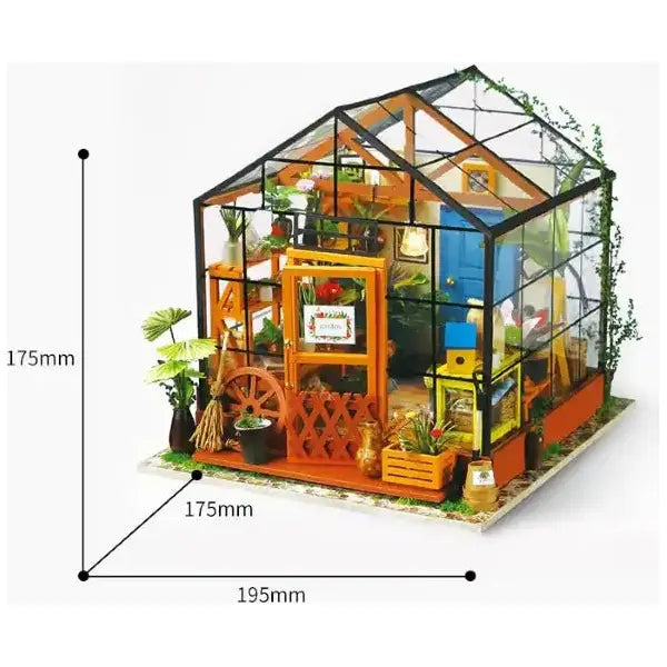 Rolife Cathy's Flower House Gewächshaus DG104 DIY Miniaturhaus Maßstab 1:18