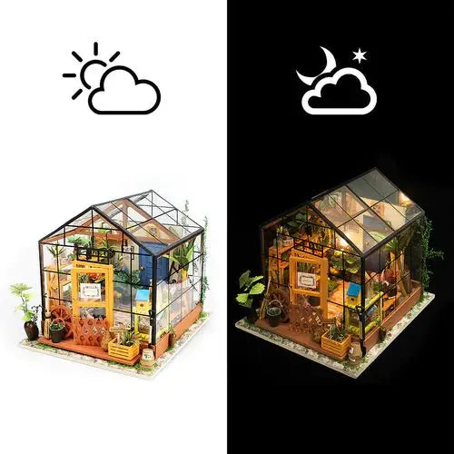 Rolife Cathy's Flower House Gewächshaus DG104 DIY Miniaturhaus Maßstab 1:18