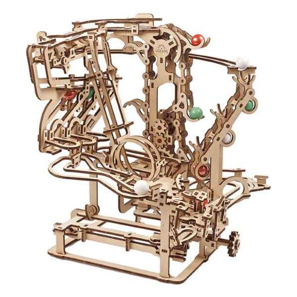 UGEARS "Marble Run Chain Host" Murmel-Kettenbahn 3D Modellbausatz aus Holz