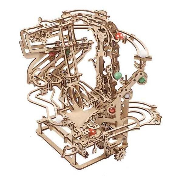 UGEARS "Marble Run Chain Host" Murmel-Kettenbahn 3D Modellbausatz aus Holz