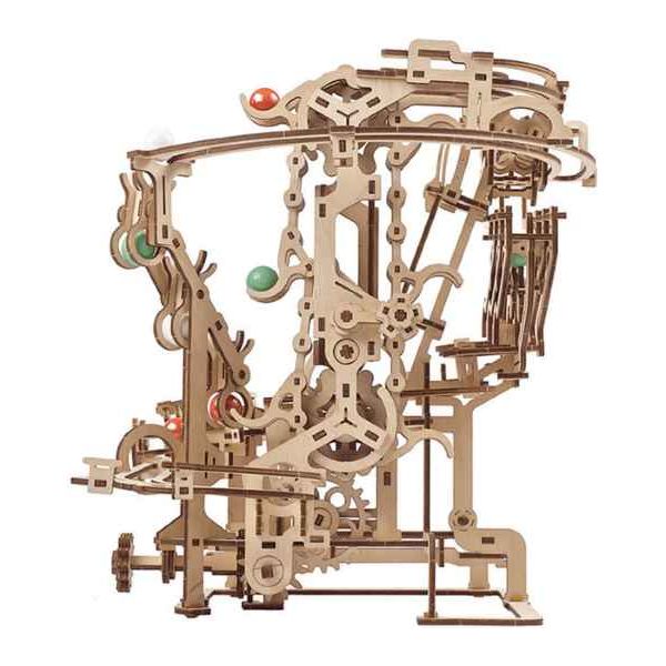 UGEARS "Marble Run Chain Host" Murmel-Kettenbahn 3D Modellbausatz aus Holz