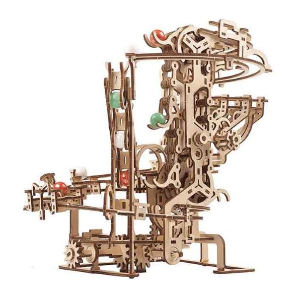 UGEARS "Marble Run Chain Host" Murmel-Kettenbahn 3D Modellbausatz aus Holz