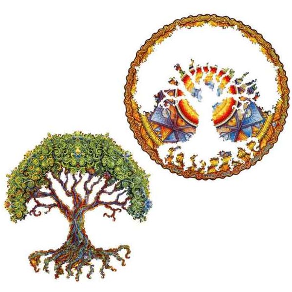 UNIDRAGON Mandala Puzzle - Tree of Life in M, L, XL